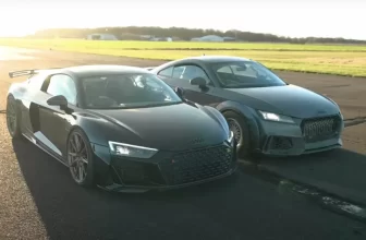 1.000-PS-TT RS vs. 1.100-PS-R8: Audi Drag Race