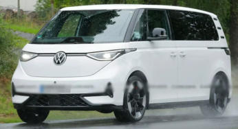 VW ID Buzz mit sportlicherem Stoßfänger gesichtet