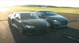 1.000-PS-TT RS vs. 1.100-PS-R8: Audi Drag Race