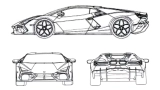 Lamborghini Aventador V12-Nachfolger 2024 in Patentzeichnungen enthüllt