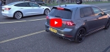 VW Golf R schlägt eine Tesla Model 3-Leistung in einem Viertelmeilen-Sprint