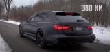 Verdunkelter 2021 Audi RS6 Avant Technische Daten und Preis