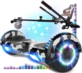 RCB Hoverboard mit Sitz und Hoverkart Set 6,5 Zoll Elektro Skateboard für Kinder